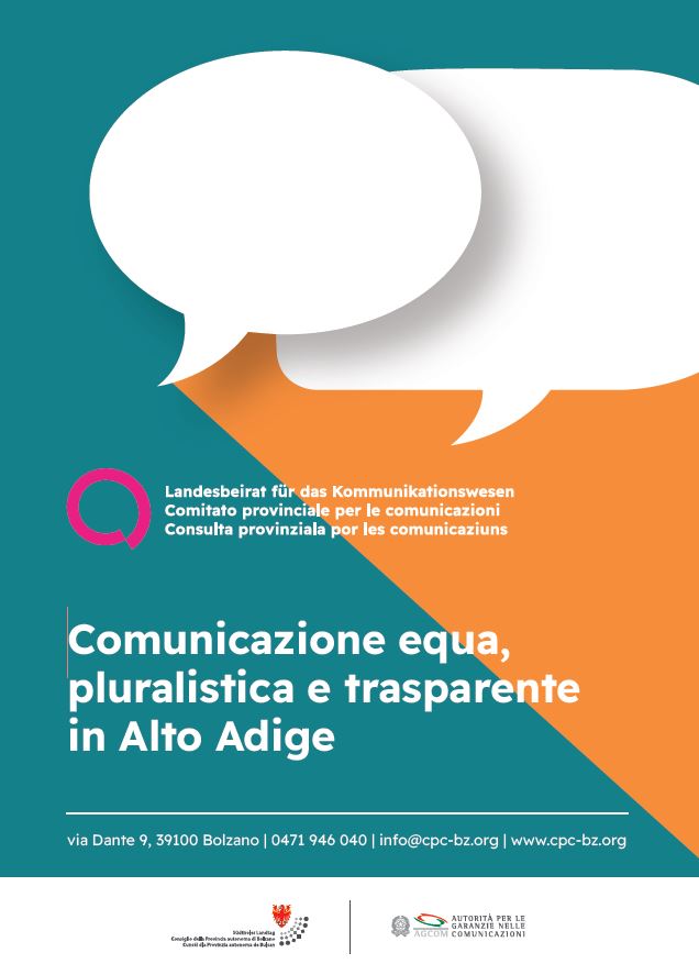 Comunicazione equa, pluralistica e trasparente in Alto Adige